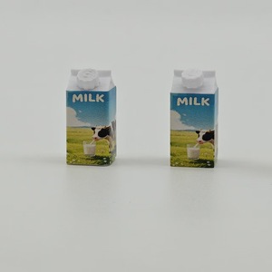 Mini carton de lait miniature 1:12, accessoires de jeu pour maison de poupée, décoration de scène DIY, mini modèle de jouet - Product Image 5