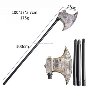 HLC Halloween Depot Accessoire de cosplay orné de strass, Trident, Sceptre et Bâton, pour farces sanglantes, décorations de fête d'Halloween - Product Image 4