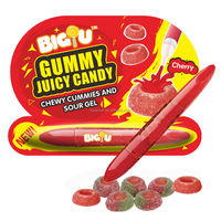Vente en gros d'usine, certificat HACCP/BRC, OEM, bonbons halal, bonbons en forme de stylo, bonbons acides, bonbons liquides