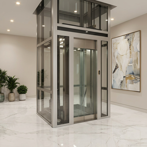 Ascenseur hydraulique sans engrenages moderne et contemporain pour intérieur/extérieur, adapté aux appartements, villas, duplex, deuxième et troisième étages - Product Image 2