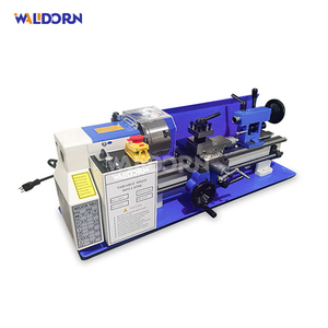 Home Workshop Benchtop Variable Speed Electric Turning <b>Drilling</b> Cutting Tool <b>Mini</b> Metal Lathe - Product Image 1