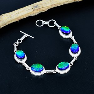 Handmade Opal Turquoise <b>Bracelet</b> Antique Style Gemstone <b>Bracelet</b> Adjustable Handmade <b>Bracelet</b> Natural Gemstone Jewelry - Product Image 6