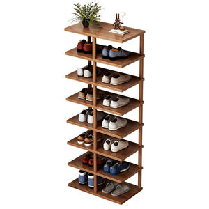 <b>Shoe</b> Rack <b>Narrow</b> Space Saving Entryway <b>Storage</b> 6 Tier Standing Panel Material For <b>Shoes</b> - Product Image 5