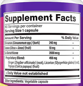 Livraison rapide, étiquettes privées, produits de beauté pour la peau, capsules de glutathion pour blanchir la peau, 5000 mcg, 2000 mg, capsules pour blanchir la peau - Product Image 2