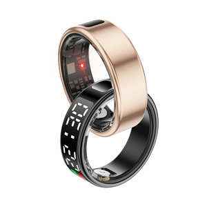 แหวนอัจฉริยะ SR08 จอแสดงผล LED เครื่องติดตามอัตราการเต้นของหัวใจ IP68 กันน้ำ ควบคุมผ่านแอป น้ำหนักเบา 6 กรัม เครื่องตรวจสุขภาพ - Product Image 3