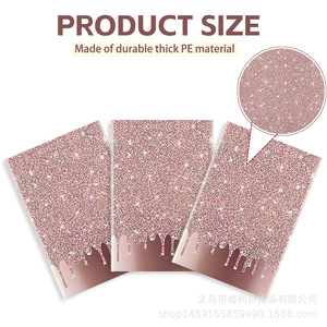 Rose Gold Diamond <b>Tablecloth</b> <b>Rectangle</b> 137x274cm Die Cutting Birthday Party Decorations Venue Setup Props - Product Image 4