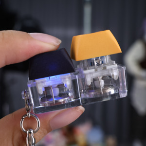 Customized Office Decompression Toy <strong>LED</strong> Keycap Fidget Keychain <strong>Mechanical</strong> <strong>Keyboard</strong> Custom Anime Keycaps Design - Product Image 4