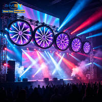 Équipement de scène professionnel avec moteur d'avion, lumière LED RGB rotative, contrôleur DMX 512, en aluminium, taille personnalisée, pour discothèques, bars et événements