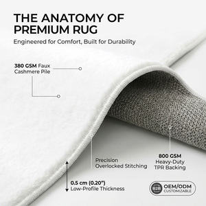 <span class=keywords><strong>Tapis</strong></span> <span class=keywords><strong>scandinave</strong></span> lavable en machine, en polyester, à poils ras, antidérapant, pour salon, <span class=keywords><strong>tapis</strong></span> pour la maison - Product Image 5