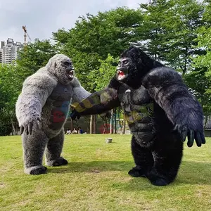 efun高品质cosplay巨型大猩猩充气金刚吉祥物服装2m 2.6m 3m廉价充气大猩猩卡通服装
