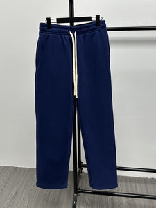 Pantalones de Chándal Grises de Algodón de Corte Recto para Hombre con Logo Personalizado de Alta Gama para Deporte y Estilo Urbano - Product Image 5