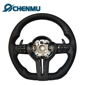 Volante de Cuero Perforado de Fondo Plano para <span class=keywords><strong>BMW</strong></span> M M3 <span class=keywords><strong>M5</strong></span> M6 F01 F02 F06 F07 F10 F11 F12 F13 F30 F32 F80, Venta Directa de Fábrica - Product Image 1