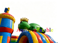 Centre de jeux gonflable sur le thème des contes de fées en PVC personnalisé, château gonflable en forme d'arbre avec toboggan pour parc d'attractions en plein air