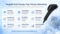 Appareil de cryothérapie professionnel directement de l'usine avec conception portable et technologie de pulvérisation de froid avancée pour usage vétérinaire