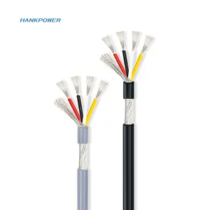 Cable blindado de 4 núcleos 2547, cobre estañado, 18awg, 22awg, 24awg, 26awg, 28awg, 4C, cable eléctrico de Audio