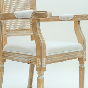 Diseño moderno Comedor <span class=keywords><strong>de</strong></span> madera francés Cómodos sillones antiguos vintage Sillas Luis - Product Image 3