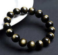 Bracelet en perles de tungstène naturel de qualité 7A à double œil – Bijou unisexe artisanal de style audacieux en pierres précieuses