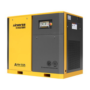 เครื่องอัดอากาศแบบสกรูไร้น้ำมัน Airhorse 7.5kw 11kw 15kw 22kw แบบเงียบ เสียงเบา ระบบโรตารี่สองขั้นตอน สำหรับ CE - Product Image 3