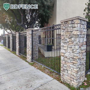 Barandilla Industrial de acero de zinc de 6 pies, Panel de valla de acero, parque de jardín doméstico, puerta decorativa de Metal de hierro, enrejado y cercado para el hogar - Product Image 3