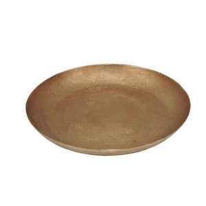 Hot Selling round Shape Serving Tray Gold Copper Aluminium Mink Eco-Friendly and Decorative for Home Restaurant Hotel Use - Product Image 4