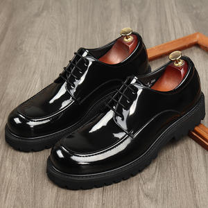 <b>Blue</b> Elegance <b>Mens</b> Walking Shoes Durable Rubber Sole Square Toe Metal Buckle Casual Leather One-step <b>Loafers</b> - Product Image 6