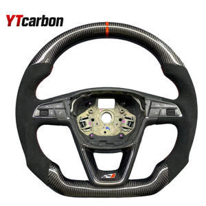 <span class=keywords><strong>Volante</strong></span> Deportivo de Fibra de Carbono con Cuero Italiano para <span class=keywords><strong>Seat</strong></span> <span class=keywords><strong>Leon</strong></span> y <span class=keywords><strong>Seat</strong></span> Tarraco, Marca YTcarbon - Product Image 4