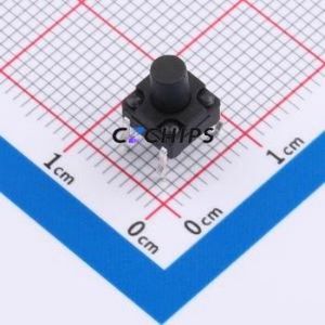 TC-1806DR-7.5H-250 Tactile Switch Through hole Component (THT),6x6mm Switch Through Hole 6mm 6mm 7.5mm - Product Image 1