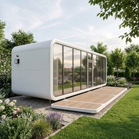 Casa Cápsula Móvil, Cabina Tipo Apple, Alojamiento en Resorts, Prefabricada, Ecológica, Diseño Contemporáneo, Multiusos de 20 y 40 pies, Mejores Ventas