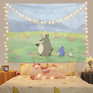 Tapiz de Pared con Pintura al Óleo de Paisajes Curativos, Estilo Ins, para Decoración de Dormitorios y Habitaciones, Tapiz Grande para Colgar en la Pared junto a la Cama - Product Image 2