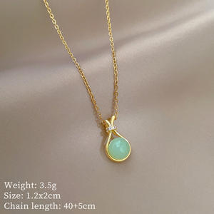 Bao Green Lucky Bag Venta caliente nuevo colgante collar de moda para niños Internet celebridad joyería - Product Image 4