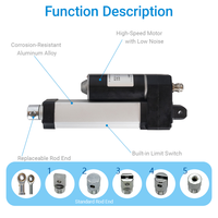 Actionneur linéaire 4000N AGW4000 IP66 à faible bruit pour équipements de manutention, convoyeurs industriels et machines d'usine