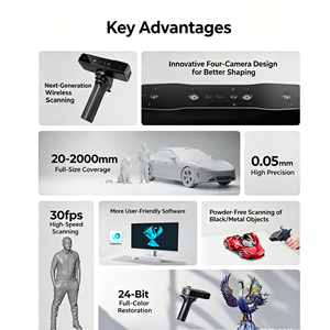For Lite Industrial Handheld Full-Body-3D-<b>Scanner</b> 30fps for 3D <b>Printer</b> Windows/MacOS - Product Image 3