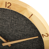 Jam Dinding Kayu Dekorasi Rumah dari Kayu Alami dengan Quartz Senyap