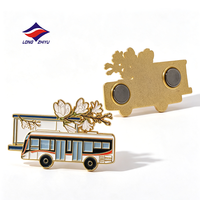 Aimants de réfrigérateur personnalisés en émail souple avec logo de marque Longzhiyu, cadeau publicitaire, plaqué 2D, souvenir, 20 ans de la marque