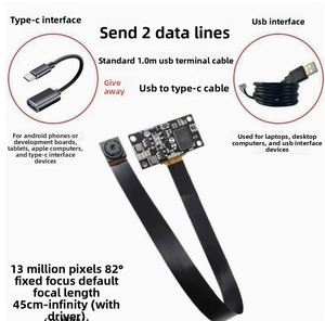 <span class=keywords><strong>HS</strong></span> IMX258 4K HD 13MP โมดูลกล้อง CMOS พร้อมสาย FPC และ USB โฟกัสอัตโนมัติ - Product Image 3