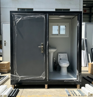 Unité de salle de bain modulaire intégrée préfabriquée en panneaux sandwich en acier pour dortoir, chantier de construction, salle de bain modulaire intégrée préfabriquée