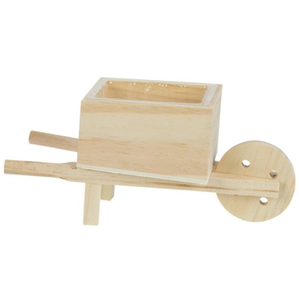 Kit de culture de fleurs en mini chariot à main en bois avec logo personnalisé, style vintage rustique, pour jardin, cadeau promotionnel mignon, vente en gros - Product Image 2