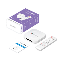 Boîtier TV H96 MAX M1 PLUS 4K Android 14 Atv RK3528 4 Go 128 Go ROM Wifi double BT Smart Fire TV Stick Décodeur H96MAX 2025