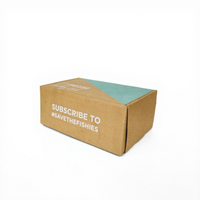 Emballage de colis postaux en carton ondulé recyclé imprimé sur mesure avec laminage mat pour chaussettes et cartes de remerciement 2023