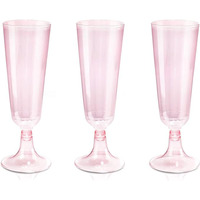 Verre à champagne de plage en plastique transparent confettis transparents jetables en plastique flûtes à champagne en plastique de style personnalisé