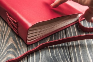 Cuaderno de cuero hecho A mano, cuaderno personalizado, A 5 LLE-0047 - Product Image 6