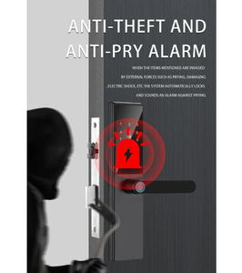 Déverrouillage rapide de <span class=keywords><strong>la</strong></span> serrure intelligente à empreinte digitale, application de contrôle à distance sans clé TTlock Tuya Qianmen Handle Apartment Hotel Smart Lock - Product Image 3