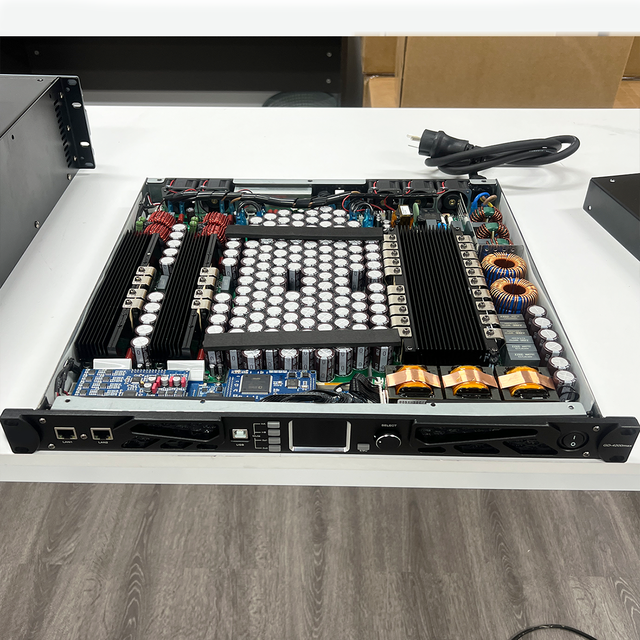 1U 2-Channel 4200W Class-D Professional Digital Power Amplifier with DSP Superior Sound Quality, Suitable for Line Array Systems