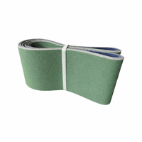 Bande abrasive en tissu céramique vert souple, en forme d'anneau, épaisseur 0,6 mm, pour le meulage, le polissage et l'ébavurage des lames métalliques