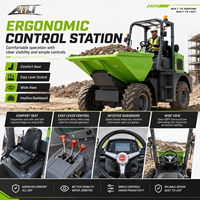 Mini-dumper chinois 4x4 à moteur diesel avec benne basculante