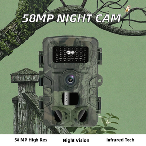 Caméra de surveillance extérieure infrarouge Wildkamera 58MP avec capteur CMOS, vision nocturne <span class=keywords><strong>thermique</strong></span> 2.7K, étanche, pour la <span class=keywords><strong>chasse</strong></span> aux cerfs - Product Image 2