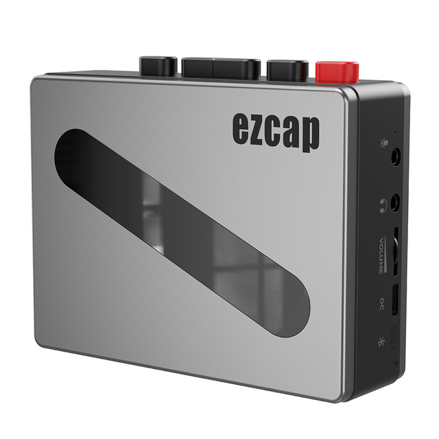 Ezcap237A Portable Walkman Cassette Player with Metal Case Support Recording Voice Into Blank Tape Working As Bluetooth Walkman