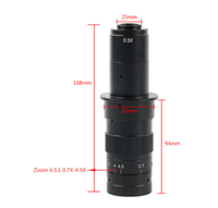 Objectif monoculaire à zoom réglable 200X 500X 180X 120X 300X 0.7X-5X avec monture C pour caméra vidéo VGA USB POUR LA RÉPARATION DE TÉLÉPHONES