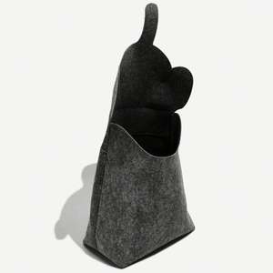 Multifunction Custom Folding Round Resin Fabric Decorative <b>Felt</b> <b>Storage</b> <b>Baskets</b> for Kids Room - Product Image 2