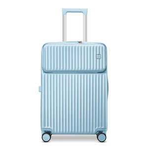 Hard Shell Front Pocket Laptop Luggage Travel Bags Suitcase Cabin Trolley Luggage